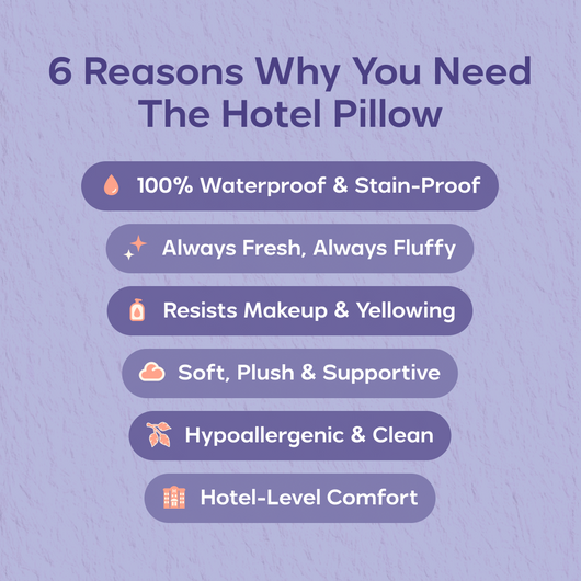 Waterproof & Stain-Resistant Hotel Pillow (2-Pack)