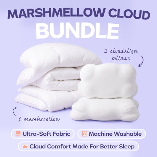 MarshMellow Comforter + 2 CloudAlign Pillows